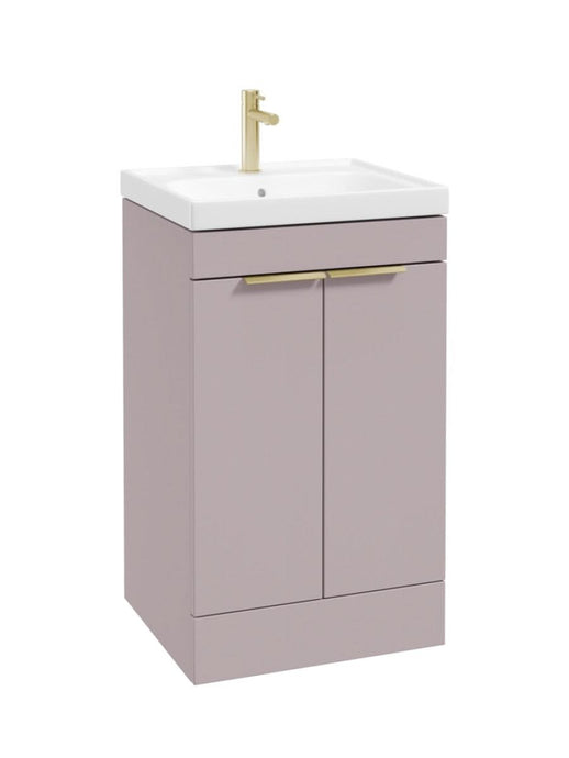 freestanding vanity unit in Matt Cashmere Pink