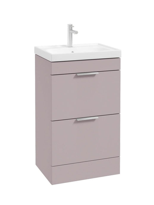 freestanding vanity unit in Matt Cashmere Pink