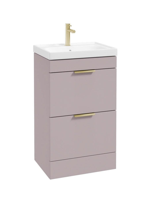 freestanding vanity unit in Matt Cashmere Pink