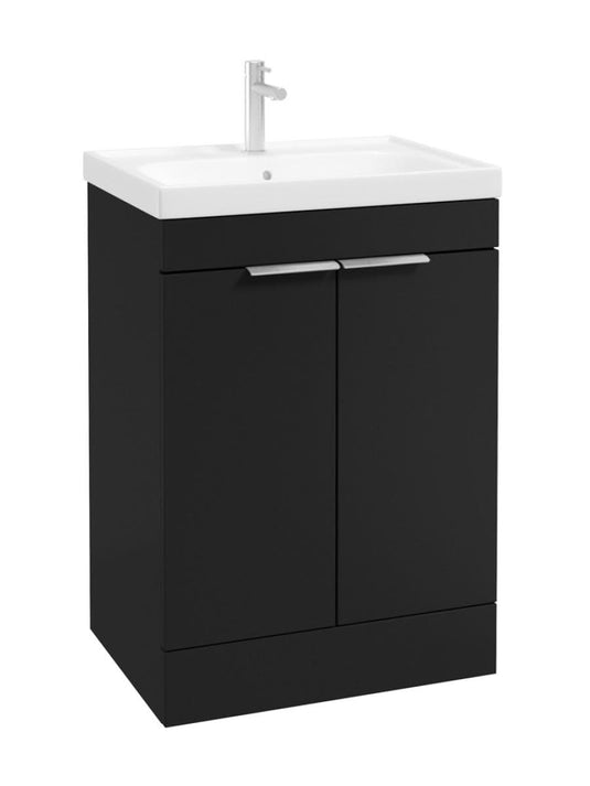 floorstanding vanity unit in Matt Black