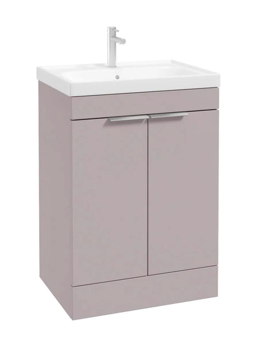 floorstanding vanity unit in Matt Cashmere Pink