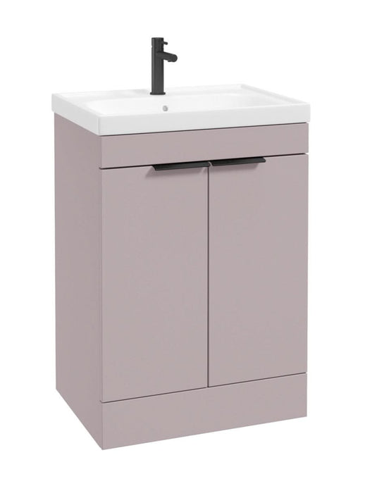 floorstanding vanity unit in Matt Cashmere Pink