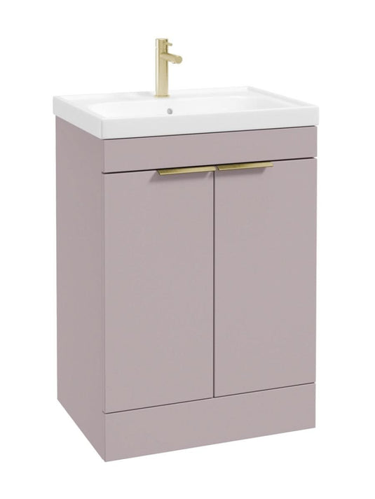 floorstanding vanity unit in Matt Cashmere Pink