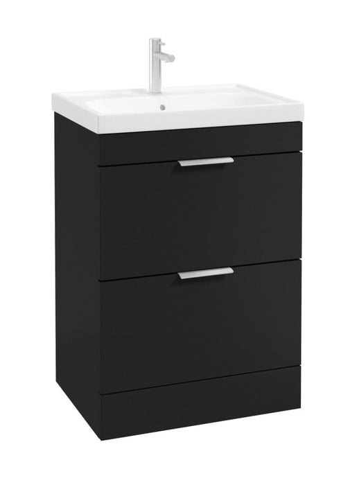 floorstanding vanity unit in Matt Black