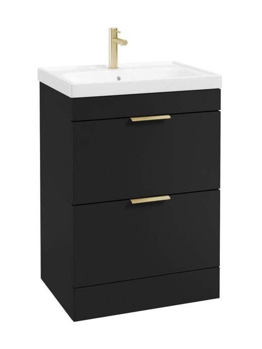 floorstanding vanity unit in matt black