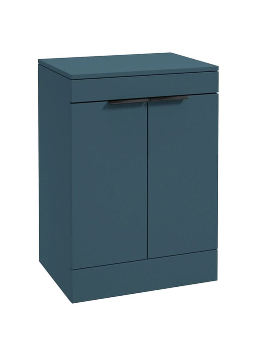 floorstanding vanity unit in Matt Ocean Blue