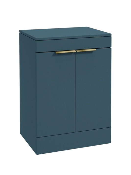 floorstanding vanity unit in Matt Ocean Blue