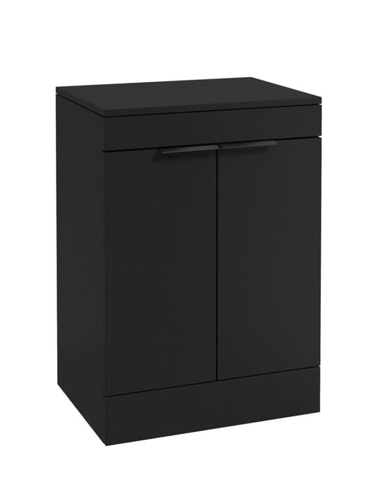 floorstanding vanity unit in Matt Black