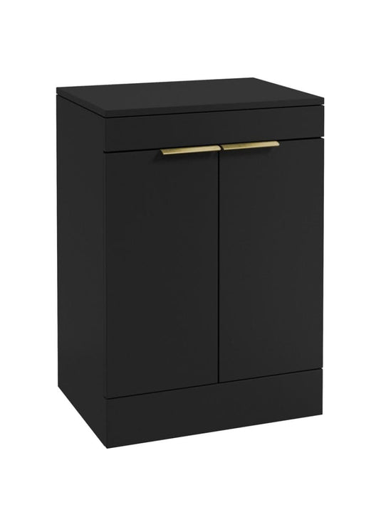 floorstanding vanity unit in Matt Black