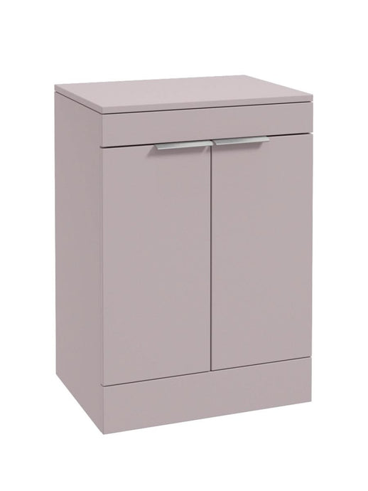 floorstanding vanity unit in Matt Cashmere Pink