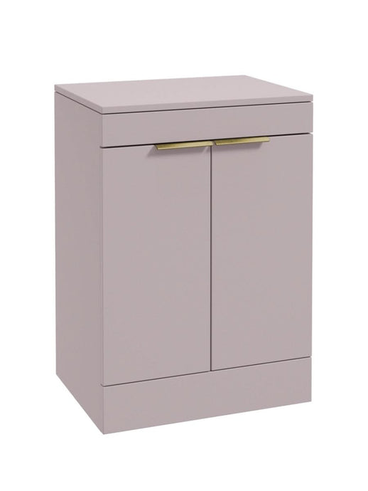 floorstanding vanity unit in Matt Cashmere Pink