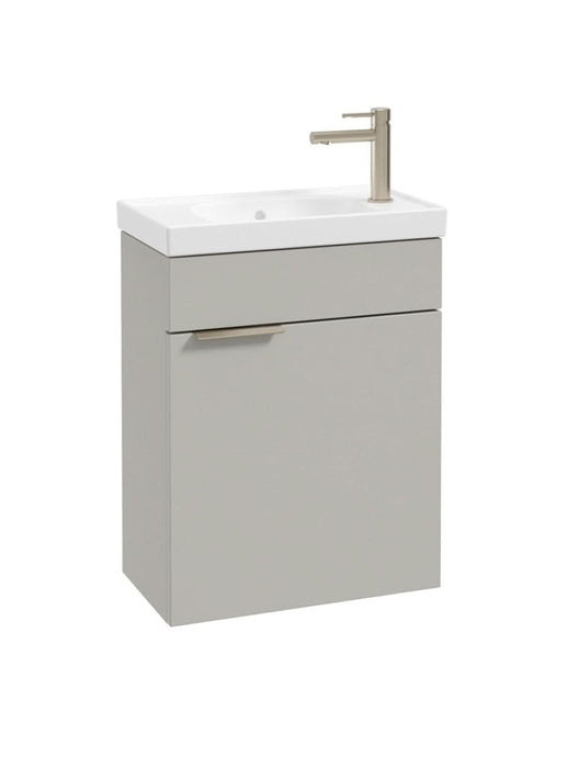 wall hung vanity unit in matt arctic grey