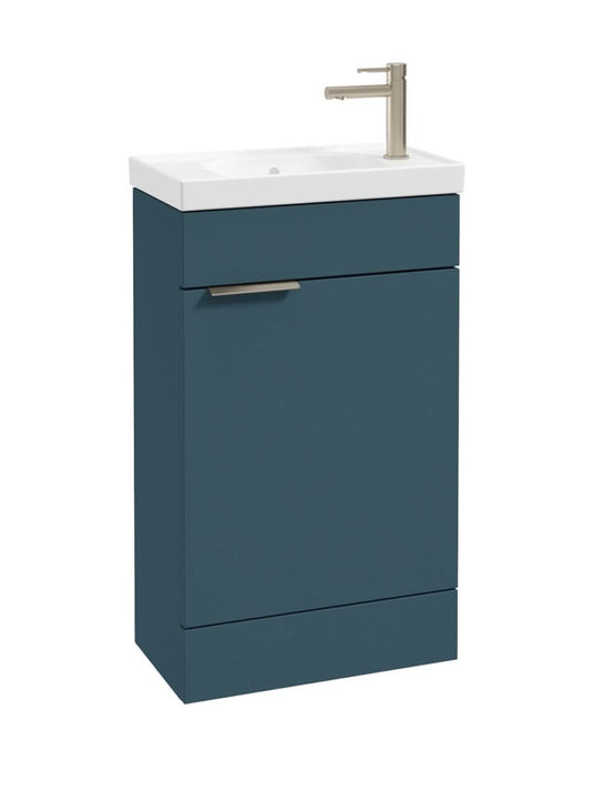 floorstanding vanity unit in Matt Ocean Blue