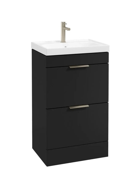 floorstanding vanity unit in Matt Black