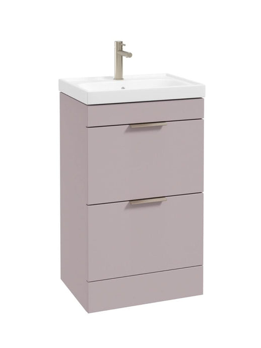 freestanding vanity unit in Matt Cashmere Pink