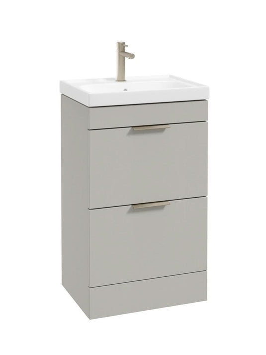 freestanding vanity unit in Matt Arctic Grey