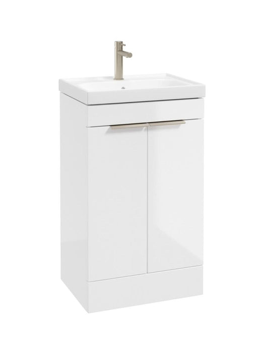 floorstanding vanity unit in Gloss White