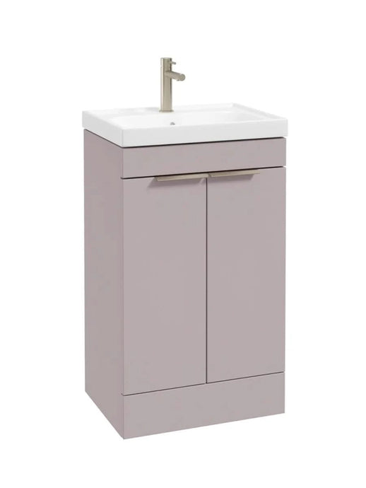 freestanding vanity unit in Matt Cashmere Pink