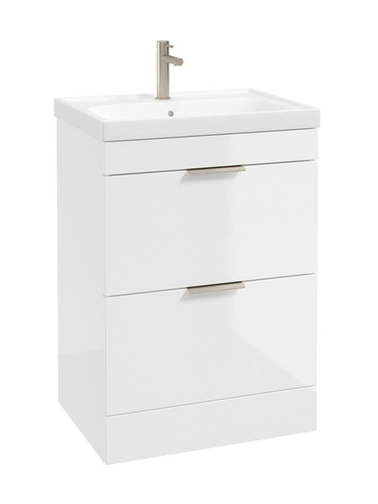 floorstanding vanity unit in Gloss White