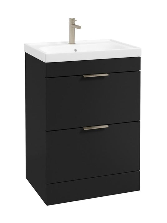 floorstanding vanity unit in Matt Black