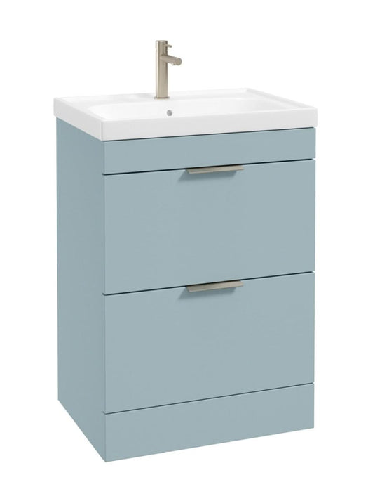 floorstanding vanity unit in Matt Morning Sky Blue