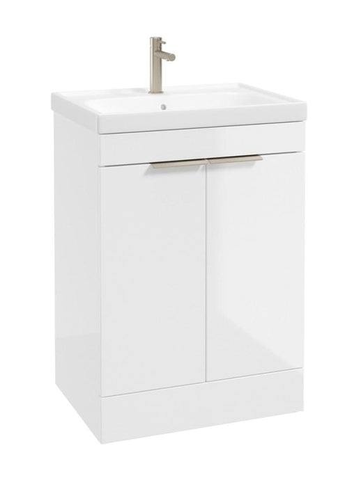 floorstanding vanity unit in Gloss White