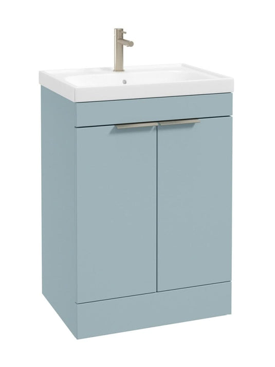 floorstanding vanity unit in Matt Morning Sky Blue