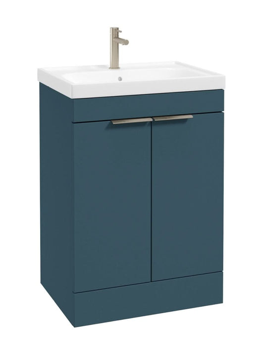 floorstanding vanity unit in Matt Ocean Blue