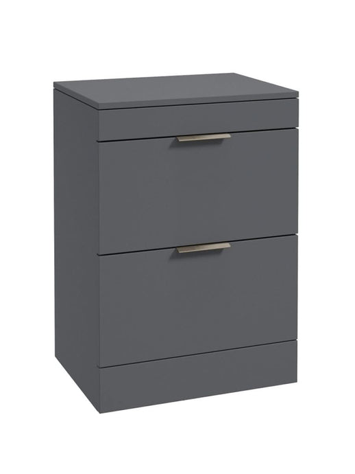 floorstanding vanity unit in matt midnight grey