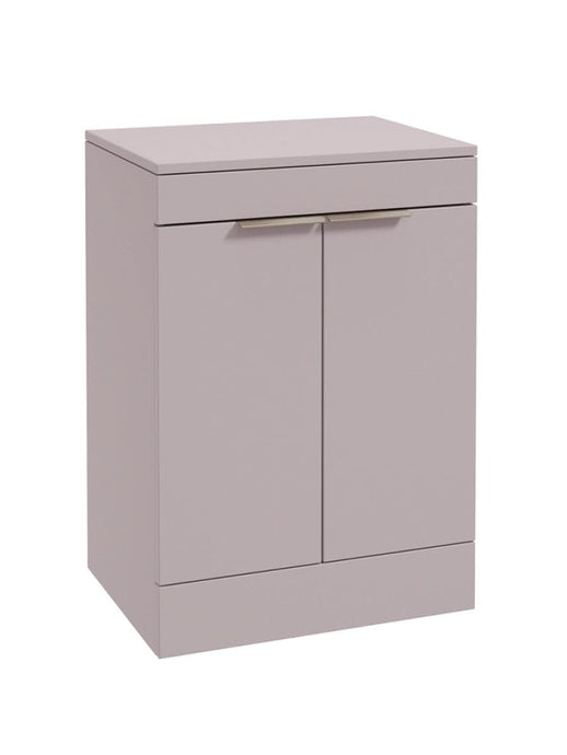 floorstanding vanity unit in Matt Cashmere Pink