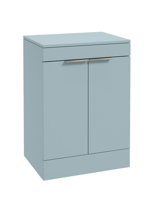 floorstanding vanity unit in Matt Morning Sky Blue