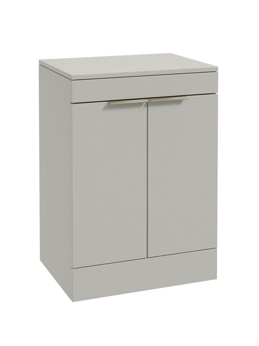 freestanding vanity unit in Matt Arctic Grey