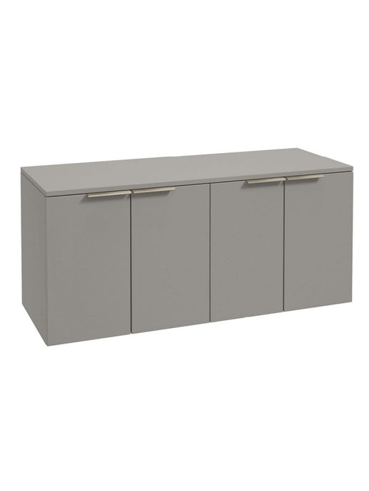 wall hung 4 door vanity unit in Matt Khaki