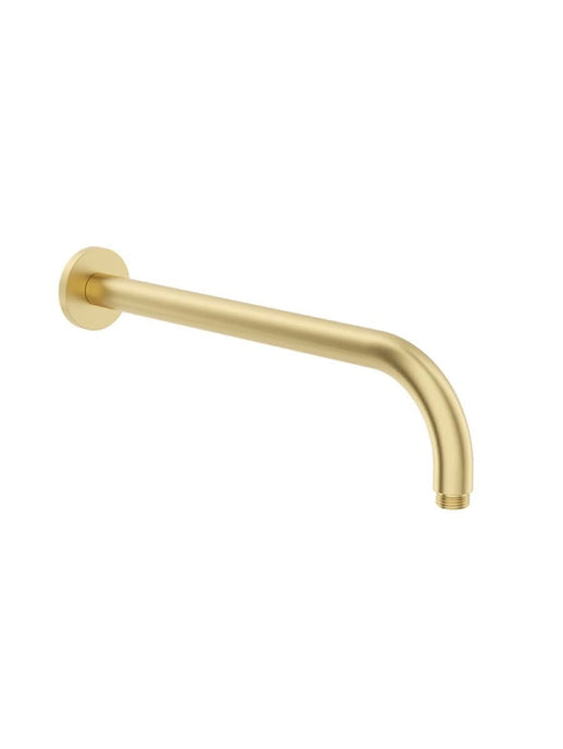 wall shower arm in brushed gold