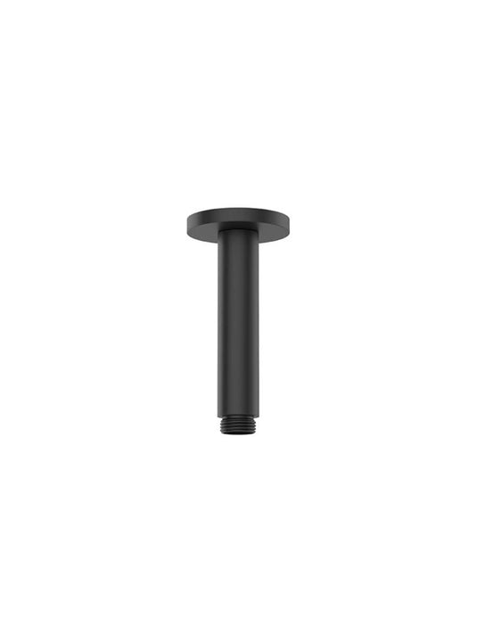 ceiling shower arm in matt black