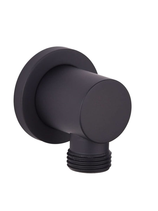 round wall elbow in matt black