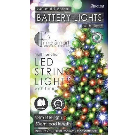 240L LED multi-functioned battery TS lights - multicoloured